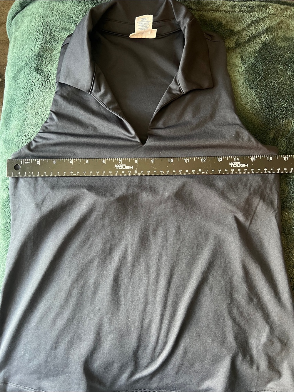 Sigrid Olsen Golf & Tennis dark navy Polo-Style tank Top - Picture 4 of 8